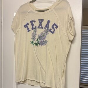 Cream Texas We The Free Graphic Tee